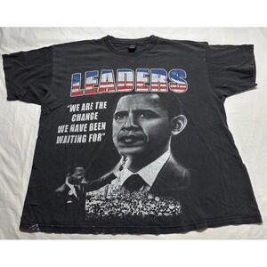 Martin Luther King JR Barack Obama Change T-Shirt Size 2XL